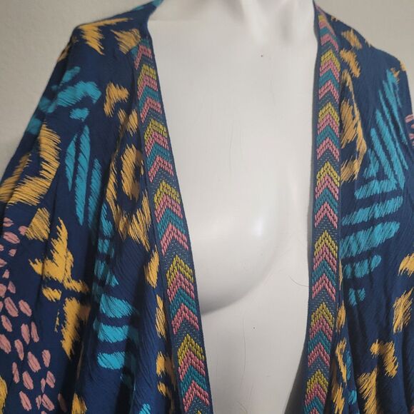 Ariat large XL cardigan elastic sleeve lining embroidered open front geometric - Picture 7 of 14